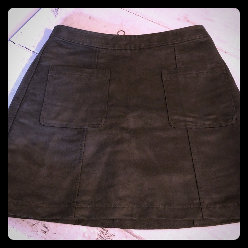 Old Navy Faux Suede Shift Mini Skirt